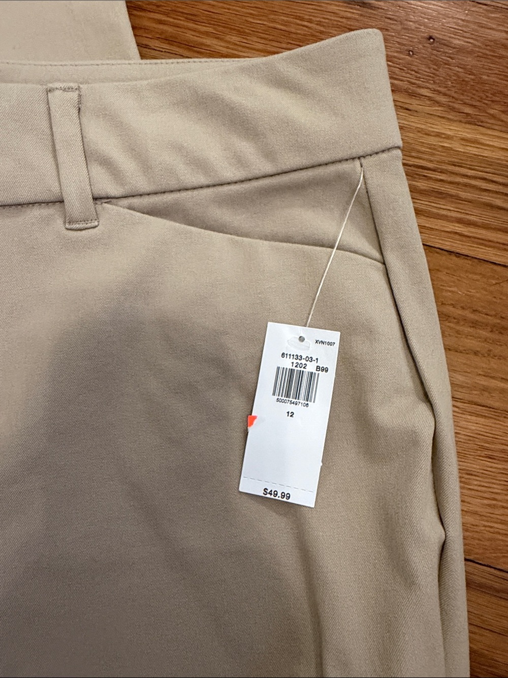 NWT Old Navy Pixie Flare Pants in Tan - Picture 2 of 4